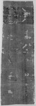Order of payment; Papa (Heracleopolite), V CE. Black and white image of the back of a piece of papyrus with writing on it.