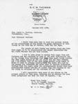Figure 70 Letter from S.C.M. Thomas to Gov. Carlton, January 14, 1932. Courtesy of the State Archives of Florida.