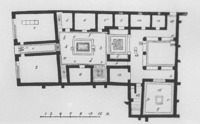 Figure 8.a Pompeii, VI, viii, 5, Casa del Poeta Tragico, plan with mosaics drawn in.