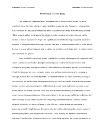 View PDF (114 KB), titled "Directed Self Placement Essay (DSP) Essay from Teresa"