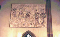 Fifteenth- or early-sixteenth-century wall painting on north wall of choir at Unterlinden.