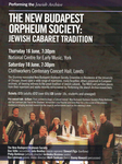 Figure 2.2. Poster for June 2016 UK Performances of the New Budapest Orpheum Society
