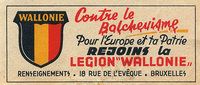 Contre le Bolchevisme — Propaganda leaflet in favour of the struggle against Bolshevism. (Coll. E. De Bruyne).