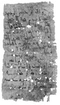Large papyrus containing an Arabic letter.
