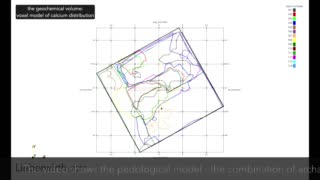 Video 2: 3D model of trench 1 showing the model of geochemical data