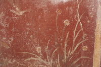 Fig. 1.32. Peristyle 32, west wall, interior of pluteus, detail, garden painting. Photo: P. Bardagjy.