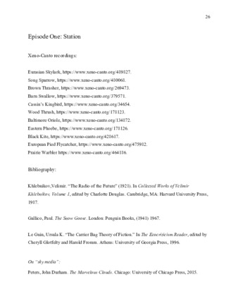View PDF (181 KB), titled "Bibliography and Acknowledgements"