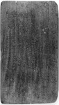 Multiplikationstabelle; Oxyrhynchites, 602 n. Chr. Black and white image of a piece of papyrus with writing on it.