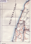Postwar planning map of Palestine.