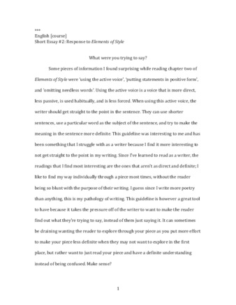 View PDF (40.8 KB), titled "Writing Sample 5 from Larissa"