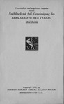 Copyright page of the Bücherreihe Neue Welt edition of Thomas Mann’s Achtung, Europa!
