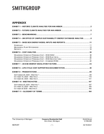 View PDF (13.5 MB), titled "Appendix, Couzens Hall Building Efficiency Study"