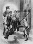 Figure 3.19 "Graduate and student—A scene on the steps of the 'Tombs' (city prison) New York City."
