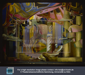This set model, brimming with all the colors of the sunset painted onto its fragmented angles and whimsical curves, gives a keen sense of the three-dimensional, fantastical world in which Tairov’s actors played.