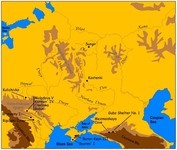 Map of early Upper Paleolithic sites (OIS 3) in Eastern Europe