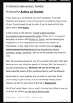 A Tumblr staff announcement of the start of “Action Tumblr,” a new initiative; written text post describing the initiative.