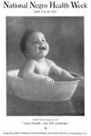 Black-and-white photographs of “healthy” light-skinned babies such as this one on the cover of the 1927 National Negro Health Week Bulletin were a popular image symbolizing racial progress in African American public health publications.