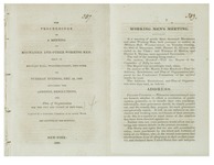 The Proceedings of a Meeting of Mechanics and Other Working Men (December 29, 1829)