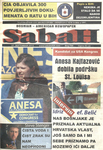 The front page of the Bosnian-language weekly newspaper Sabah (Dawn) from September 27, 2013, issue 769. The masthead of the newspaper states that Sabah is “the most widely circulated paper of the BiH diaspora – founded in New York in 1997.” The front page features the lead stories of that edition about: Bosniaks in Croatia; a conversation on the importance of clean air; on 300 documents published by CIA about the war in BiH; the BiH 2013 census; and, the most relevant for this book, a story of the support the St Louis diaspora is giving to Anesa Kajtezovic (with her photo) for her 2013 race as an Iowa representative for the US Congress.