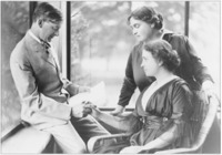 John Macy, Anne Sullivan Macy (top), and Helen Keller, 1914.