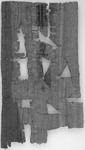 Petition wegeneinesnichtzurückgezahlten Darlehens; Kollasucha und Tertonpetemun (Herakleopolites), 5. Juli 137 v. Chr. Black and white image of the back of a piece of papyrus with writing on it.