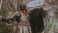 Calligraphy on the cave