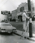 The exterior of the Mason Temple in Memphis in early 1970. The venue, the world headquarters of the Church of God in Christ denomination, was the site of King’s prophetic “I’ve Been to the Mountaintop” address the night before his assassination.