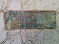 Fig. 7.14. Porticus 60, west wall, panel 14, harbor scene (70 x 25 cm). Photo: G. Tucker.