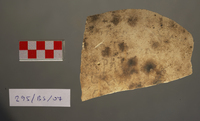 Fig 17: Ostraka 9 inscribed on convex side only, surface is very smooth, without visible throwing marks. Script is semicursive. It might be a receipt for wheat.