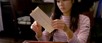 Protagonist finds handwritten letter