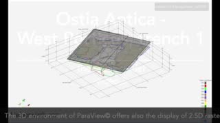 Video 3: 3D model of trench 1 showing raster surfaces