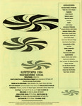 Visual image and profile of 1994 Rompeforma program with performance dates, performers, brief biographies of participants, and credits.