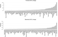 This figure presents China’s average backward and forward GVC linkages between 1995 and 2011 by country.