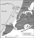 The Verrazzano-­Narrows Bridge and the new level of the George Washington Bridge would divert traffic to the Bronx and Staten Island.