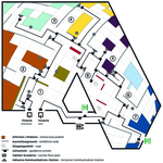 Map of the exhibition space.