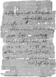 A complete papyrus containing a Coptic tax document.