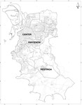 Political map of Porto Alegre highlighting the neighborhoods of Partenon, Restinga, and Downtown.
