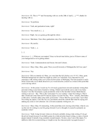View PDF (127 KB), titled "Lauren Exit Interview"