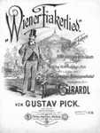 Figure 2.3. Cover of Gustav Pick, “Wiener Fiakerlied,” a Viennese coachman’s song, from 1885, showing a coachman in the foreground and a street scene in the background