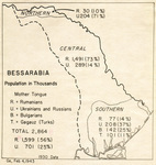 Postwar planning map of Bessarabia.