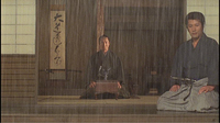 Kakejiku (hanging scroll calligraphy) Calligraphy placed on the left side of screen