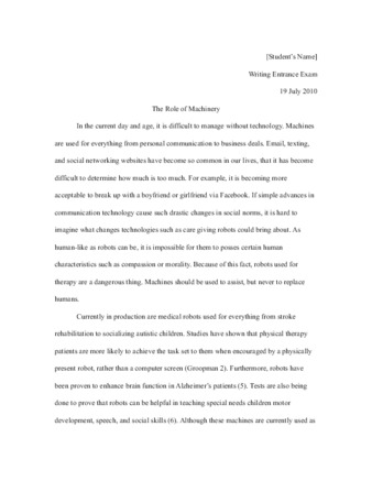 View PDF (45 KB), titled "Directed Self Placement Essay (DSP) Essay from Ashley"