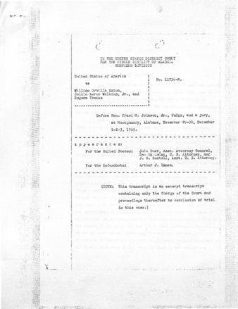 View PDF (44.5 MB), titled "US v. Eaton, Wilkins & Thomas, Part 3"