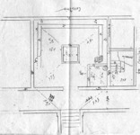 22 Plan of remains found in rooms 10, 11, 12 (Archive of the Archaeological Superintendency for Rome, Palazzo Altemps).