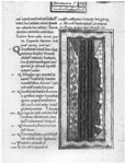 Column of the Trinity, Scivias, book 3, vision 7: This very unusual image of the Trinity, as a compound pier forming the corner of a building, is explained on pp. 118–119. The Christ in Majesty in figure merges with the steps to his throne, but here the Godhead has no human features. Like many images in book 3, this one demonstrates the very high symbolic value Hildegard placed on architecture.