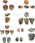 Nine sets of highly detailed drawings of Upper Paleolithic artifacts.