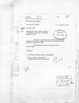 FBI March 26, 1965 Memorandum.