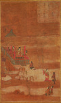 Scene of Sudhana meeting the spiritual teacher Acalanātha. From “Sudhana’s Pilgrimage.” Nara National Museum.