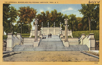“Postcard: Approach to Rensselaer.” Rensselaer Polytechnic Institute Library Archives, 1910.