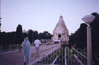 Visitors come to the Saraswati temple in Pilani.